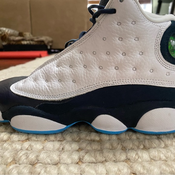 Jordan 13 Retro White Obsidian Powder Blue GS 5Y - Picture 6 of 10